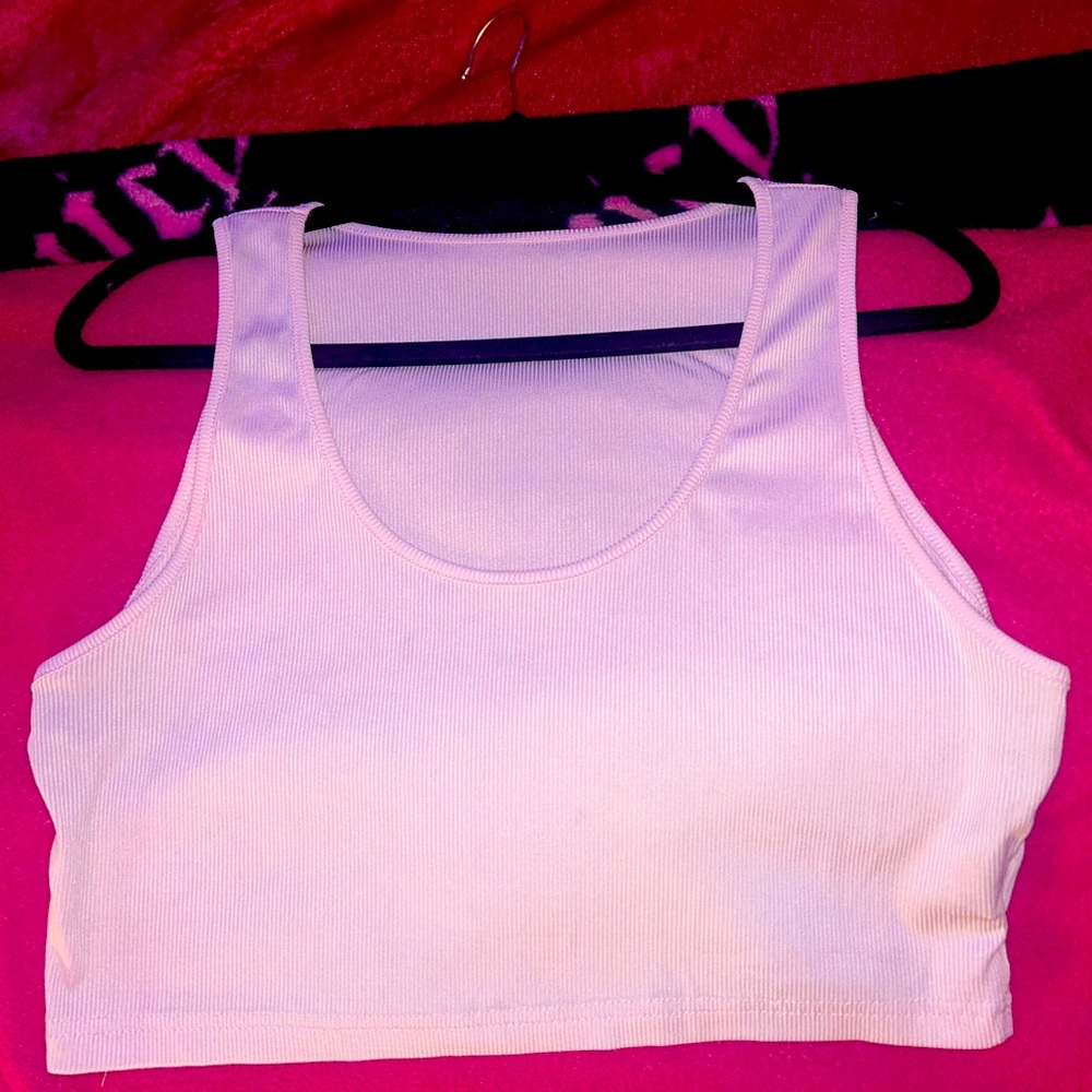 Simple pale pink tank top